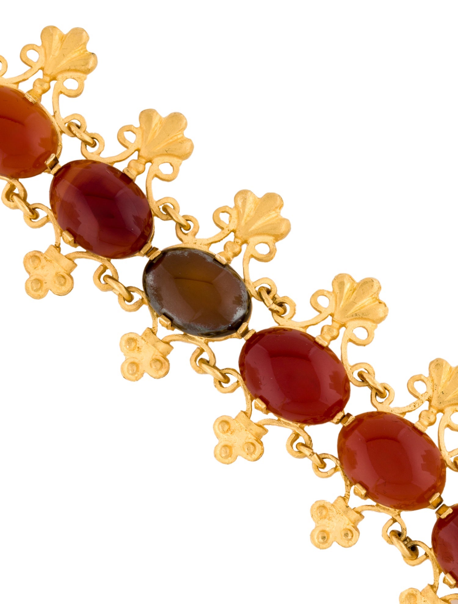Bracelet 18K 55.56ctw Carnelian Fancy Link